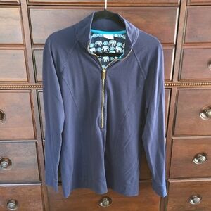 Women's crown & ivy Pullover Half Zip Size 1X Navy
